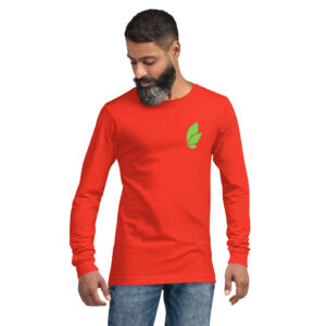 Orange Life Leaf Feel Better Today Long Sleeve Tee