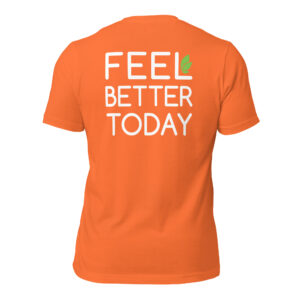Orange Life Leaf Feel Better Today Short Sleeve Tee
